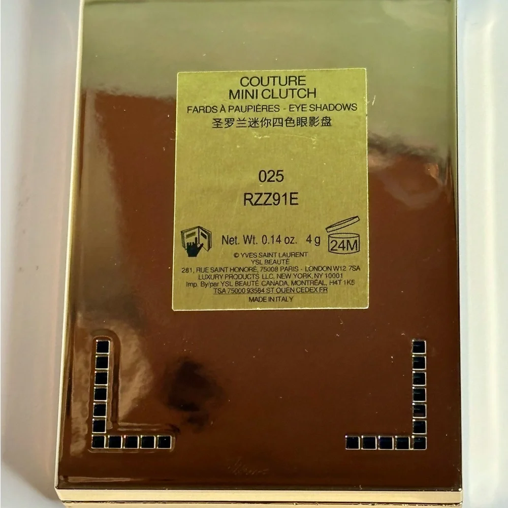YSL Mini Clutch Eyeshadow Palette - 025 Golden Lust- LIMITED EDITION 2025- RARE